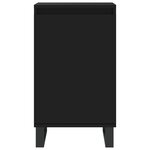 vidaXL Buffets 2 Pièces noir 40x35x70 cm bois d’ingénierie