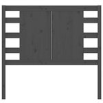 vidaXL Tête de lit Gris 81x4x100 cm Bois massif de pin