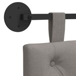 vidaXL Tête de lit suspendue Taupe Tissu