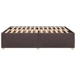 vidaXL Cadre de lit sans matelas marron foncé 160x200 cm tissu