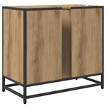 vidaXL Cabinet de salle de bain Chêne artisanal 65 x 33 x 60 cm