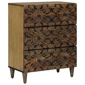 vidaXL Buffet de Rangement Marron 60 x 33 5 x 75 cm