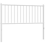 vidaXL Tête de lit métal blanc 100 cm