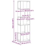 vidaXL Bibliothèque 5 niveaux chêne artisanal bois ingénierie