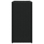 vidaXL Jardinière noir 30x30x60 cm résine tressée