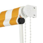 vidaXL Auvent rétractable 150x150 cm Jaune et blanc