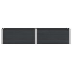 vidaXL Jardinière surélevée Noir 250 x 50 x 54 cm WPC et Aluminium