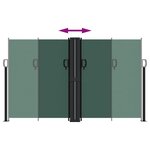 vidaXL Auvent latéral rétractable vert foncé 140x1200 cm