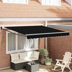 vidaXL Auvent Noir 3 x 2 5 m Polyester et métal