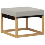 vidaXL Ensemble de canapés d'extérieur 4 pc Blanc et gris clair