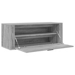 vidaXL Armoire à chaussures murale Sonoma gris 100x35x38 cm