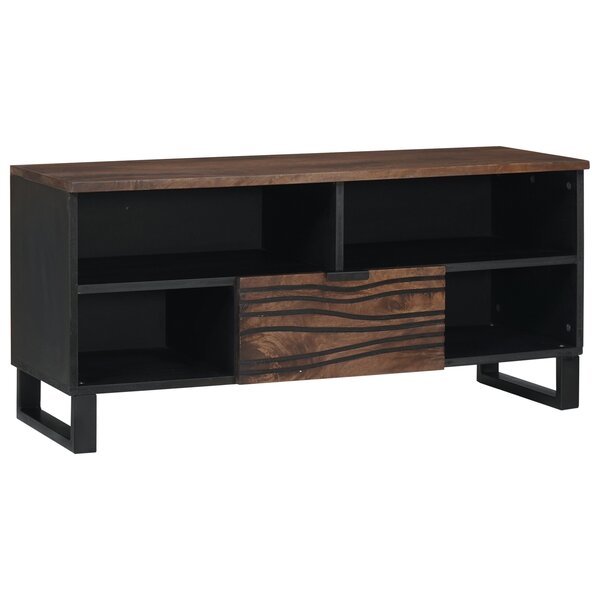 vidaXL Meuble TV - 100 x 33 5 x 46 cm  en bois de mangue massif.