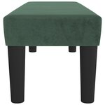 vidaXL Banc Vert foncé 100x30x30 cm Velours