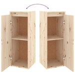 vidaXL Meubles TV 2 Pièces Bois massif de pin