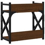 vidaXL Support d'imprimante à 2 niveaux chêne marron 40x20x40 cm
