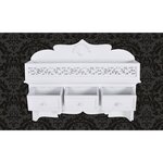 vidaXL Étagère murale avec 3 tiroirs 2 crochets