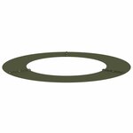 vidaXL Anneaux d'arbre plats 5 Pièces Vert olive Ø30 / 60 cm Acier