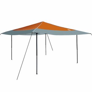vidaXL Tente à auvent pop-up Orange 400 x 400 cm tissu