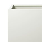 vidaXL Jardinières 2 Pièces blanc 30x30x30 cm acier