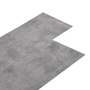 vidaXL Dalles de plancher PVC autoadhésif 5 21 m² 2 mm marron ciment