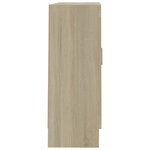 vidaXL Armoire à vitrine Chêne sonoma 82 5x30 5x80cm Bois d'ingénierie