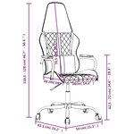 vidaXL Chaise de jeu de massage doré et noir similicuir