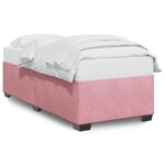 vidaXL Cadre de lit Rose 80x200 cm Velours