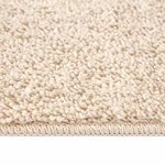 vidaXL Tapis Shaggy Anti-dérapant Crème 160 x 160 cm PP