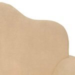 vidaXL Canapé pour enfants 2 places crème peluche douce