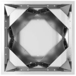 vidaXL Jardinière 2 Pièces Argent 40 x 40 x 75 cm Acier galvanisé