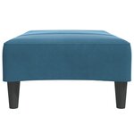 vidaXL Repose-pied bleu 77x55x31 cm velours