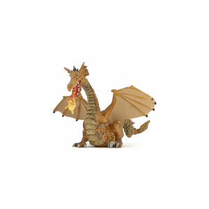 39095 Dragon or avec flamme