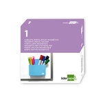 Liderpapel pot a crayons plastique magnetique - 12.5x7.5x4cm - bleu