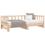vidaXL Lit de jour et lit gigogne sans matelas 90x200 cm bois massif