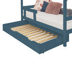 Tiroir de lit 80 x 200 avec sommier BUDDY - vert pétrole