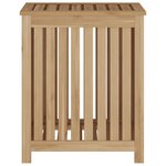 vidaXL Bac à linge 50x35x60 cm bois de teck massif