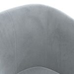 vidaXL Chaise cabriolet avec repose-pied gris foncé velours