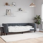 vidaXL Lit de repos gris foncé 80x200 cm velours