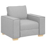 vidaXL Canapé Fauteuil Gris Nuage 60 cm Tissu