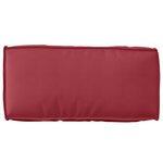 vidaXL Coussin pour dossier de palette Bordeaux 80 x 40 x 12 cm