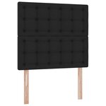 vidaXL Lit avec rangement et matelas Noir 100 x 200 cm Polyester