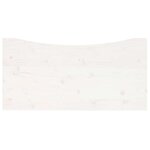vidaXL Dessus de bureau blanc 100x50x2 5 cm bois massif de pin