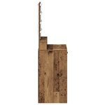 vidaXL Table de Toilette Marron 50 x 41 x 140 cm Bois d'ingénierie
