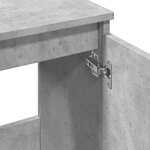 vidaXL Meuble de lavabo gris béton 58x33x60 cm bois d'ingénierie