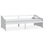 vidaXL Lit de repos 3 places Blanc Bois de pin massif 90x200 cm