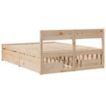 vidaXL Cadre de lit sans matelas 140x190 cm bois de pin massif