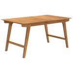 vidaXL Ensemble à manger de jardin 5 Pièces Bois d'acacia solide