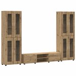 vidaXL Ensemble meuble TV FLORIN Chêne artisanal Bois d'ingénierie