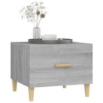 vidaXL Table basse Sonoma gris 50x50x40 cm Bois d'ingénierie