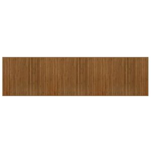 vidaXL Tapis rectangulaire marron 80x300 cm bambou